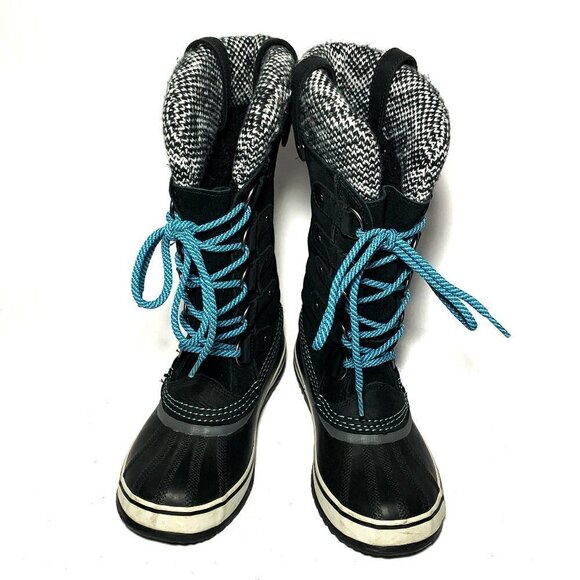Sorel Joan Of Arctic Knit Waterproof Snow Boots Women Size 6.5 - Picture 1 of 9